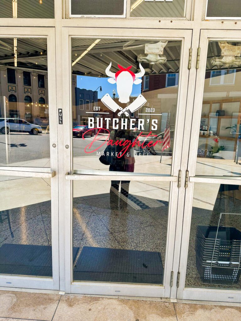 The front door of Butcher's Daughter Market