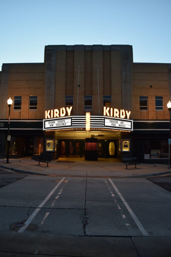 Front entrance to Kirby Theatre