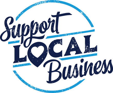 support local business graphic